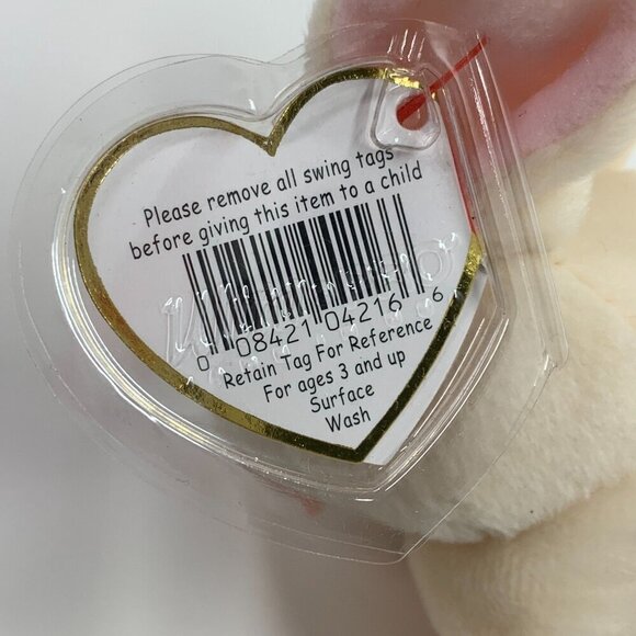 TY Beanie Babies "Nibbler" The Bunny 8" Plush Toy Collectible 1999 NWT - Picture 2 of 6